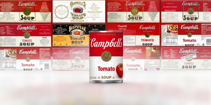 Campbell soup labels for education