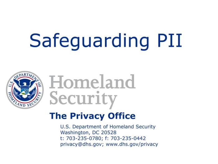 Identifying and safeguarding pii answers