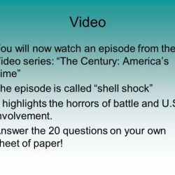 The century shell shock worksheet answers