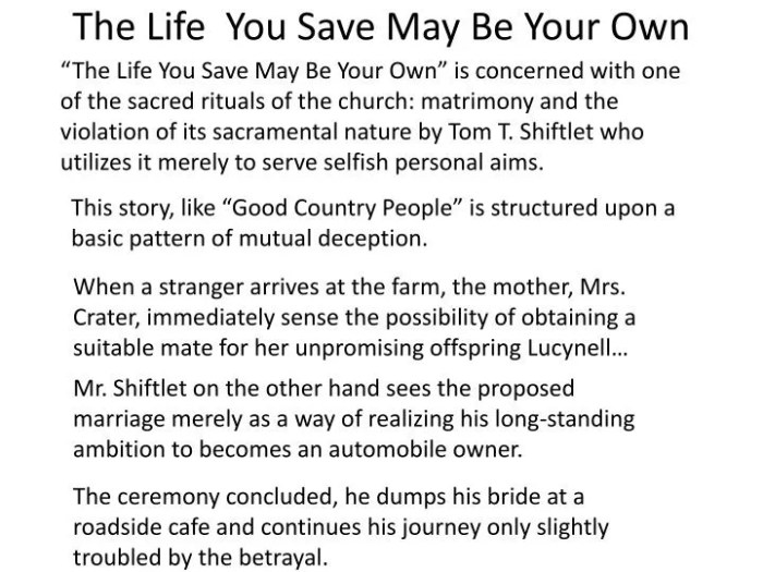 Life may save own connor flannery well very quote featured quotes